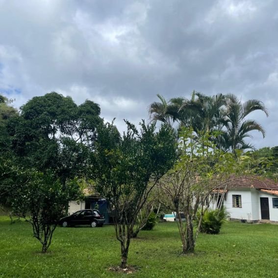Jardim com vista ampla